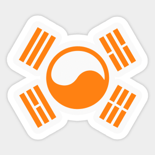 Korean (orange) Sticker